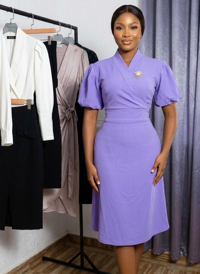 Lilac Office gown
