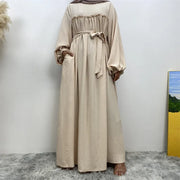 Middle East Dubai Loose Sleeves With Side Pockets Muslim Robe Dress