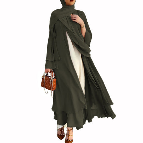 Latest Muslim Abaya Fashion Soft And Elegant Large