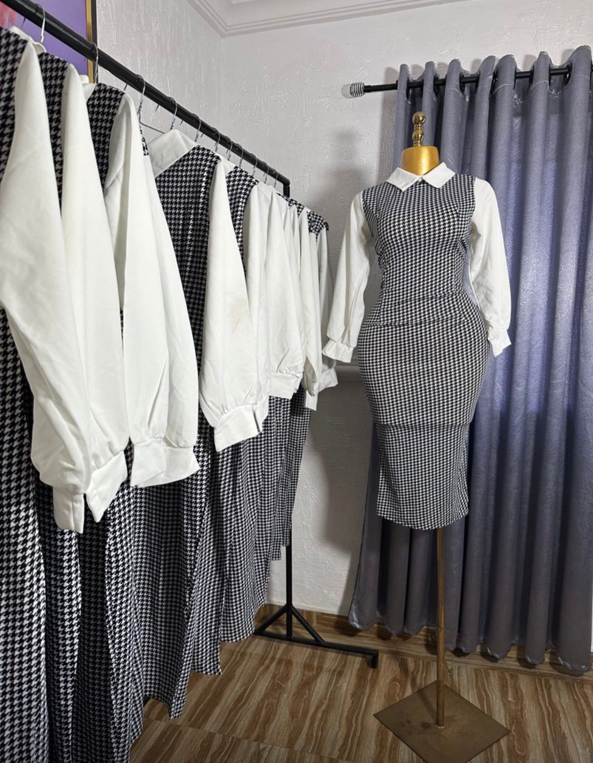 Black and White dotted