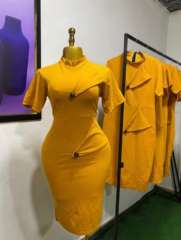 Yellow Coperate Gown