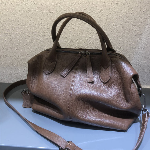 Top Layer Leather Women's Bag Crossbody